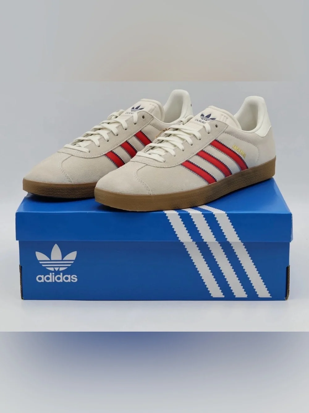 JS3042 Arsenal FC adidas Originals Gazelle
Terrace Icons Off White Better (Men - Picture 1 of 16